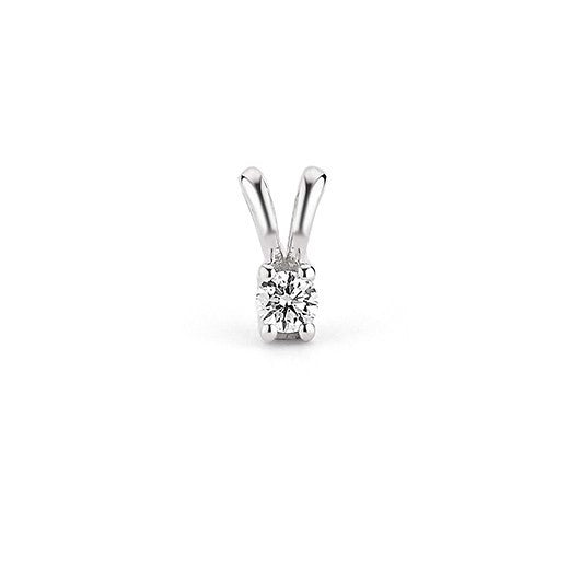 Tria vedhæng i 14 kt hvidguld med diamant (0,08–0,28 ct) fra Nuran – klassisk og elegant smykke.